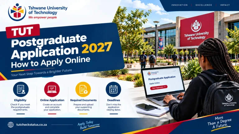 TUT Postgraduate Application 2027 - How to Apply Online